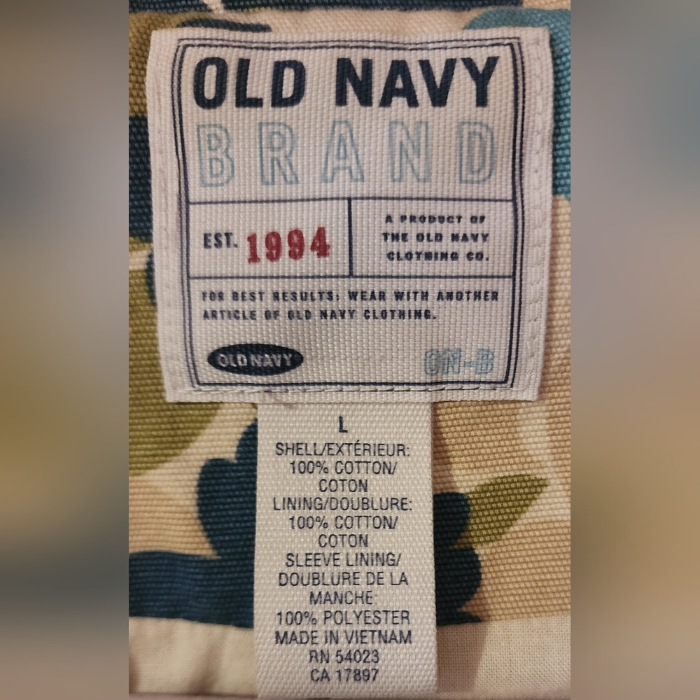 Old Navy Floral Cotton Trench - Picture 5 of 16